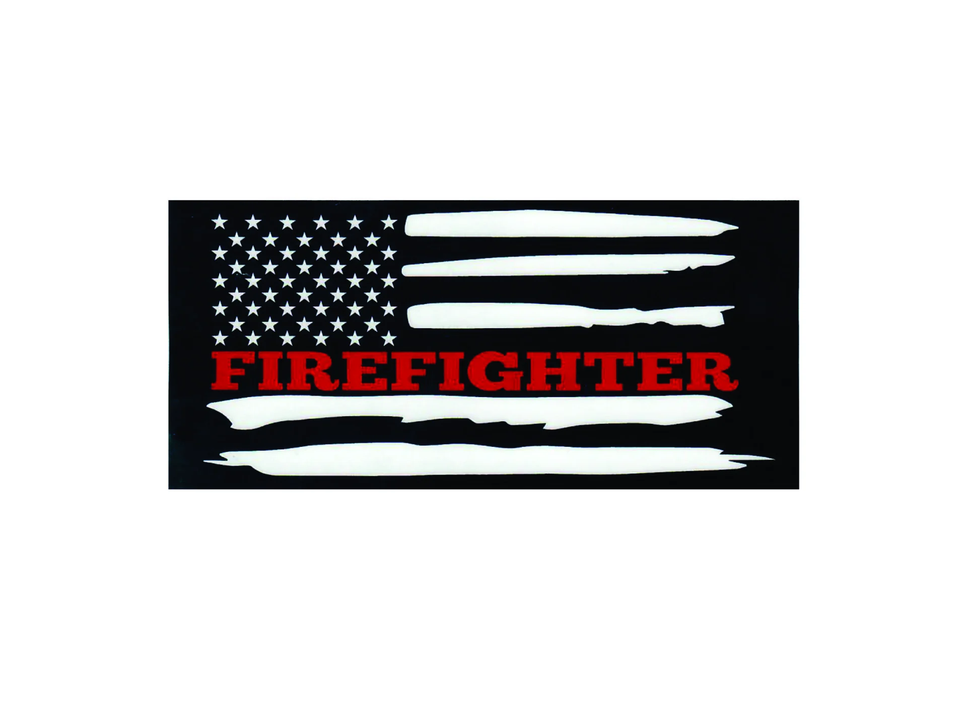 Firefighter Flag Decal