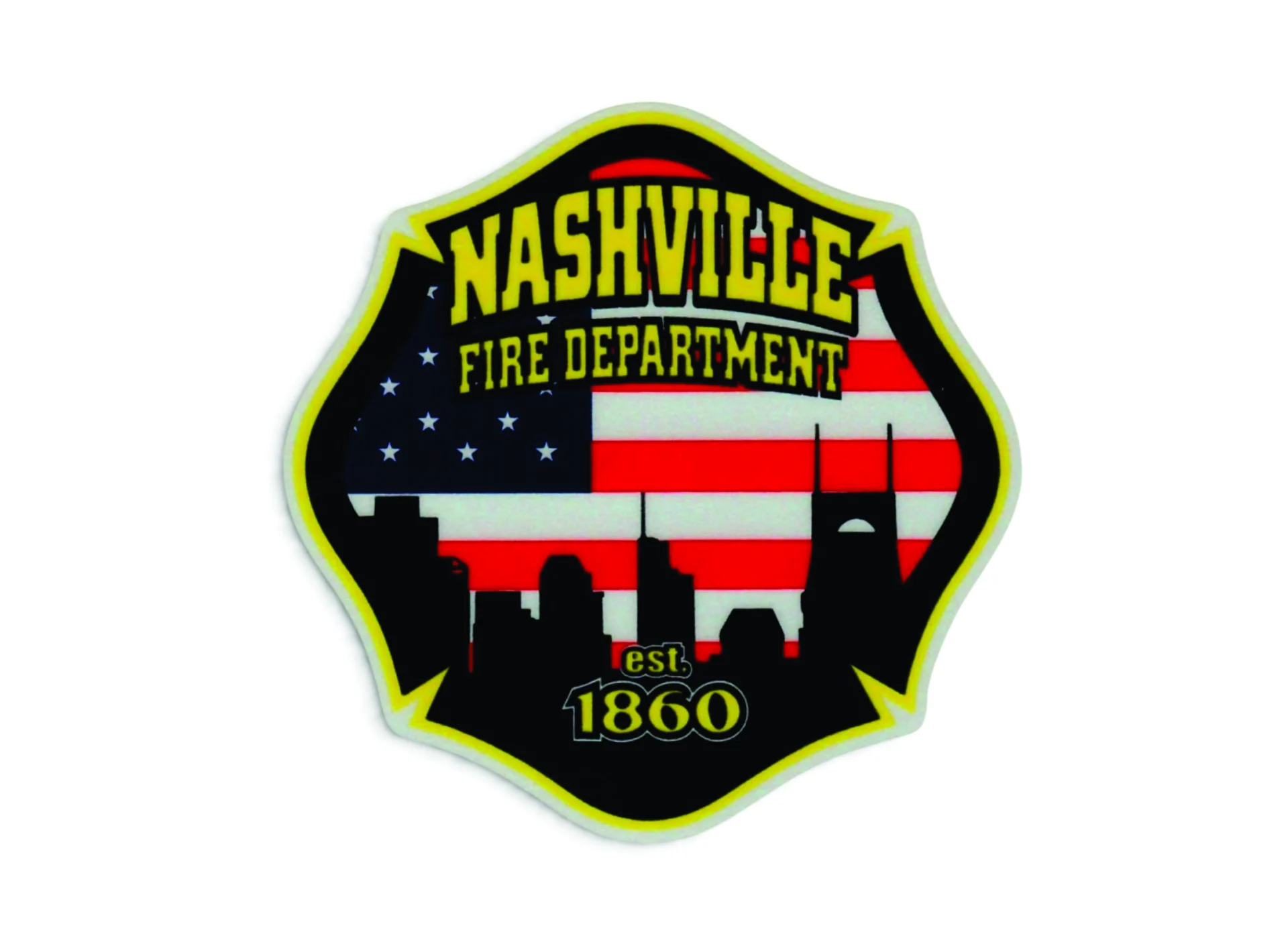 Nashville Fire Department Reflective Decal