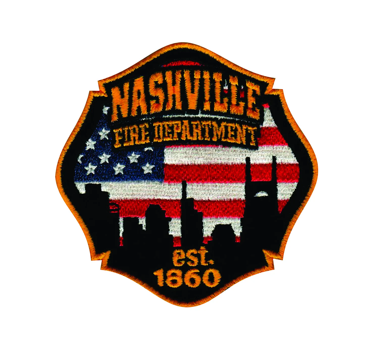 Nashville Fire Department Velcro Embroidered Patch