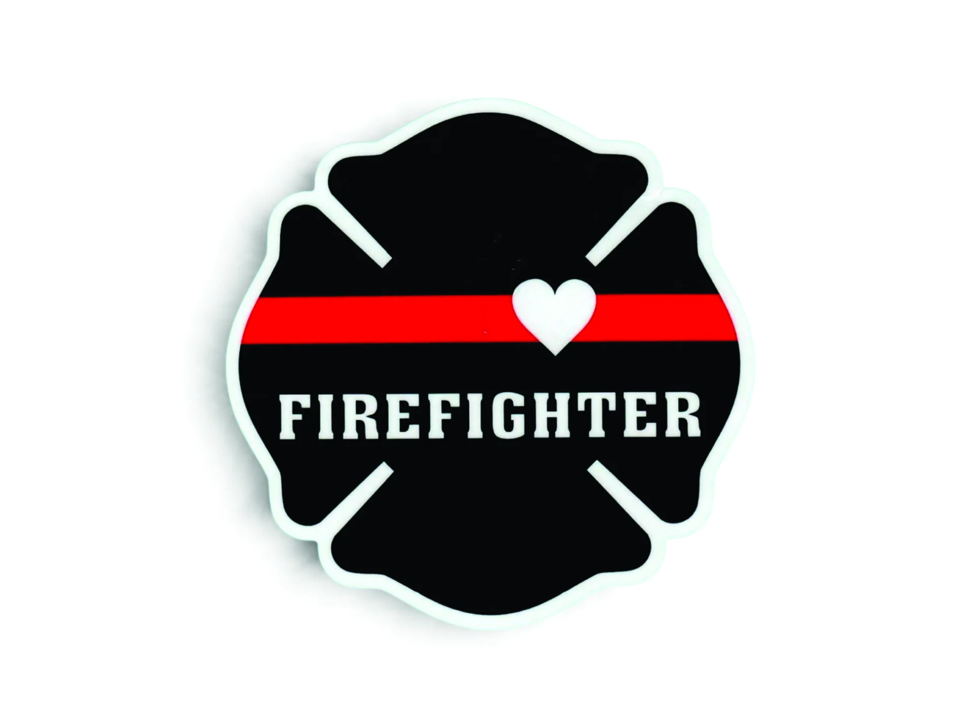 Firefighter Red Line Reflective Decal