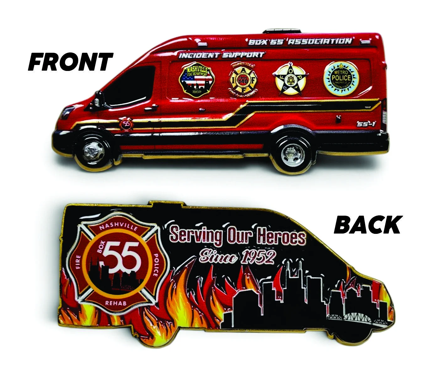 Box 55 Association Incident Support Unit Challenge Coin